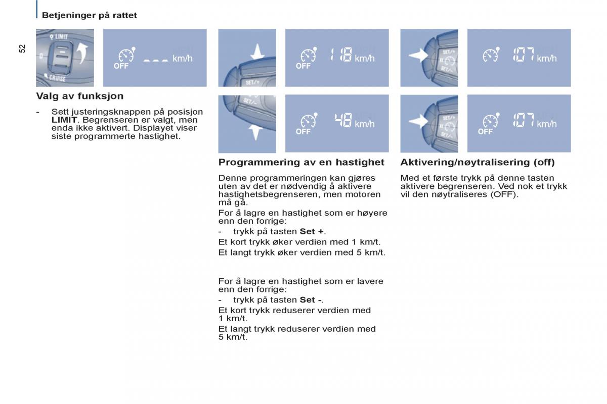 Peugeot 807 bruksanvisningen / page 54