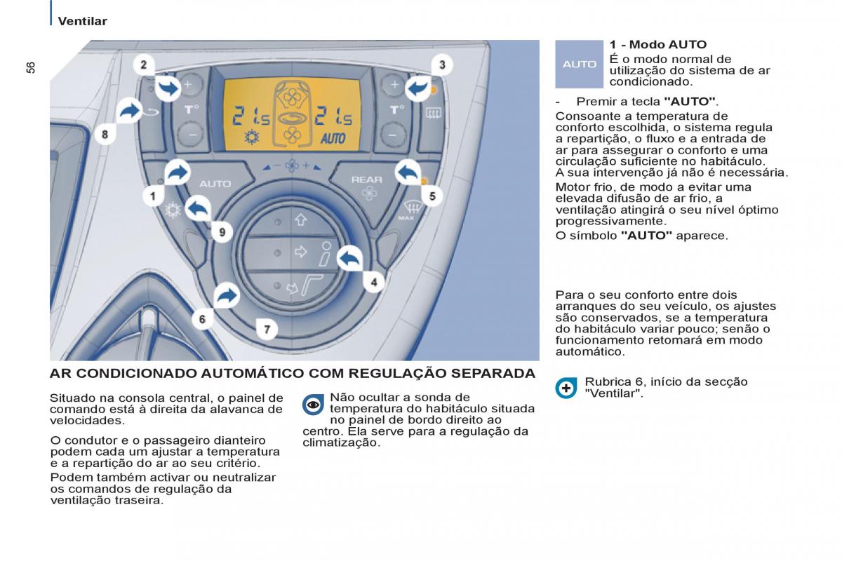 Peugeot 807 manual del propietario / page 58