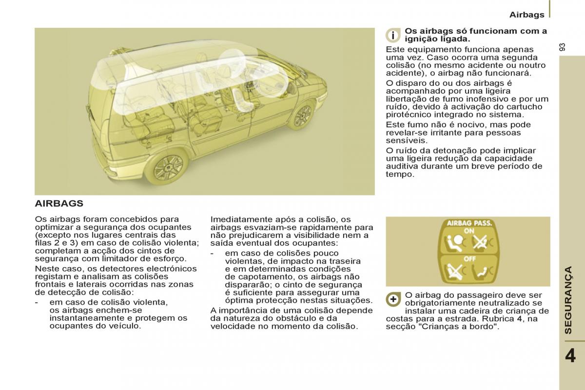 Peugeot 807 manual del propietario / page 95