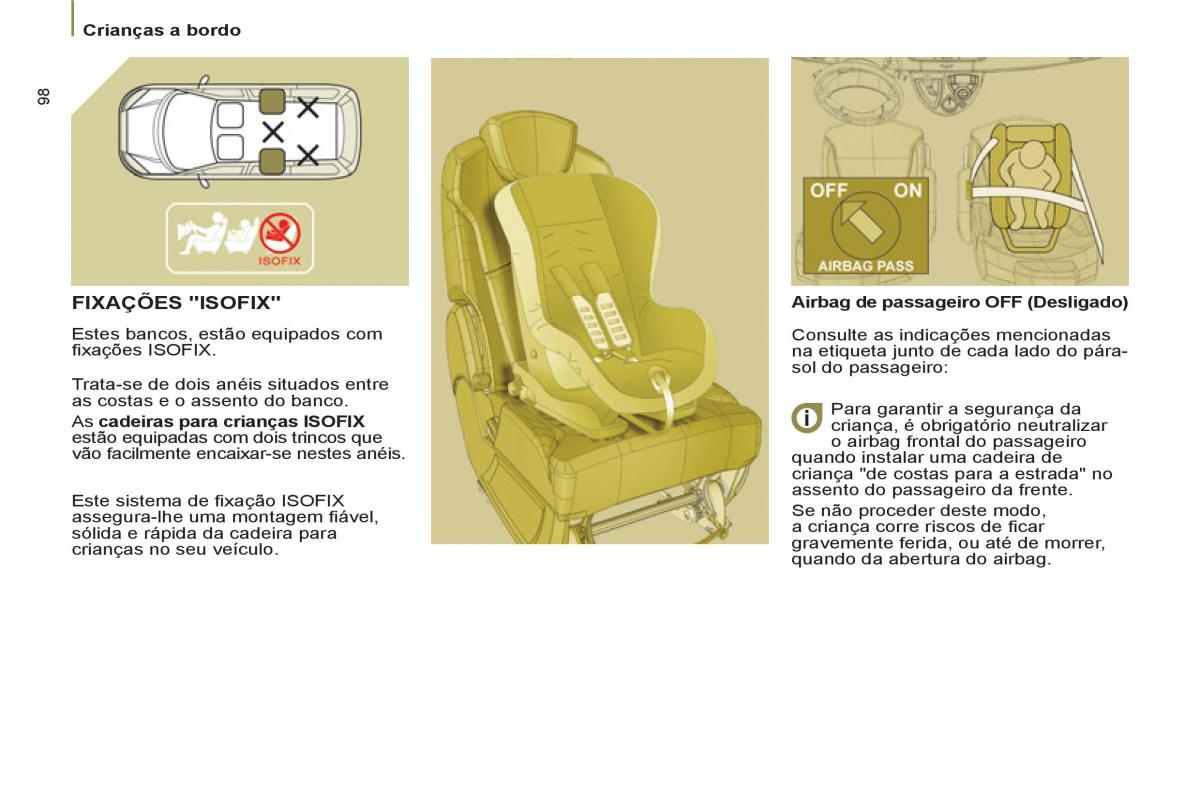 Peugeot 807 manual del propietario / page 100