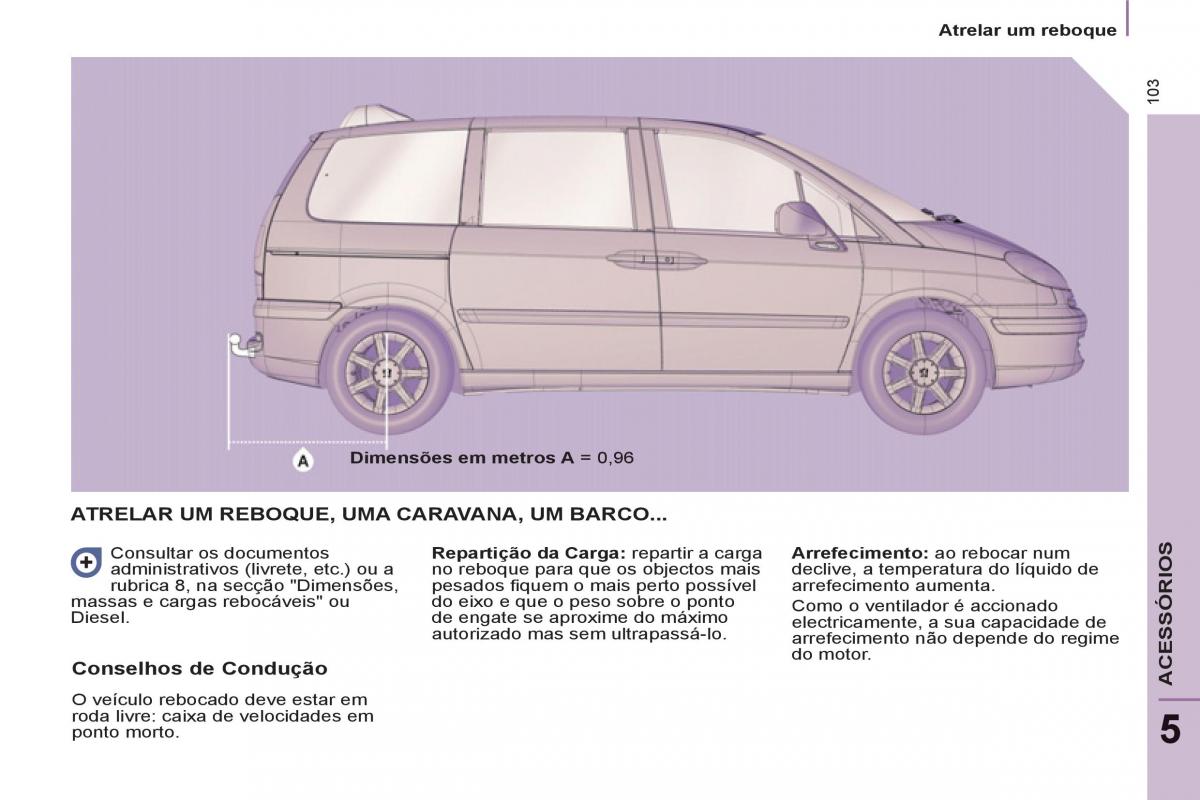 Peugeot 807 manual del propietario / page 105