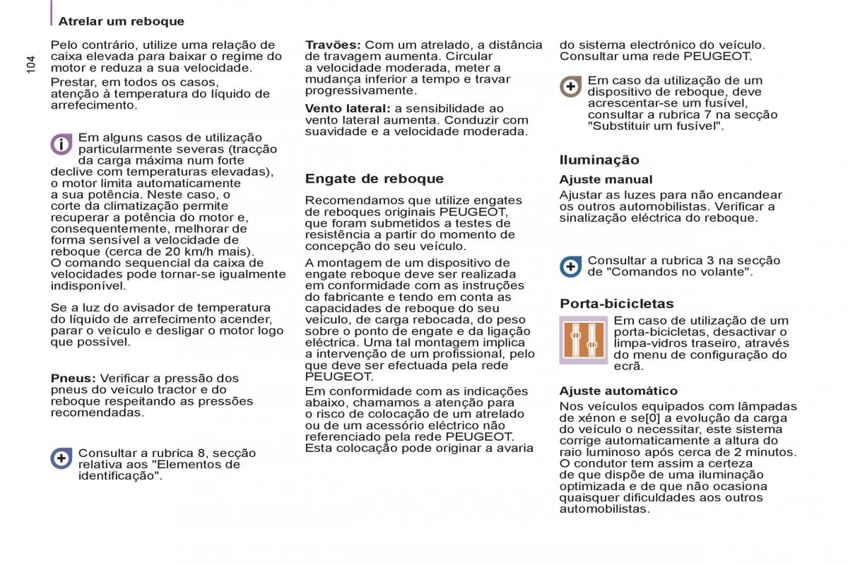 Peugeot 807 manual del propietario / page 106