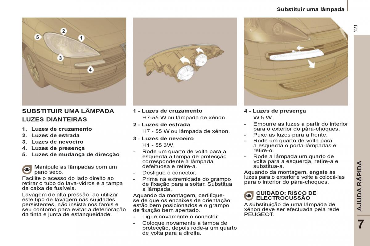 Peugeot 807 manual del propietario / page 123