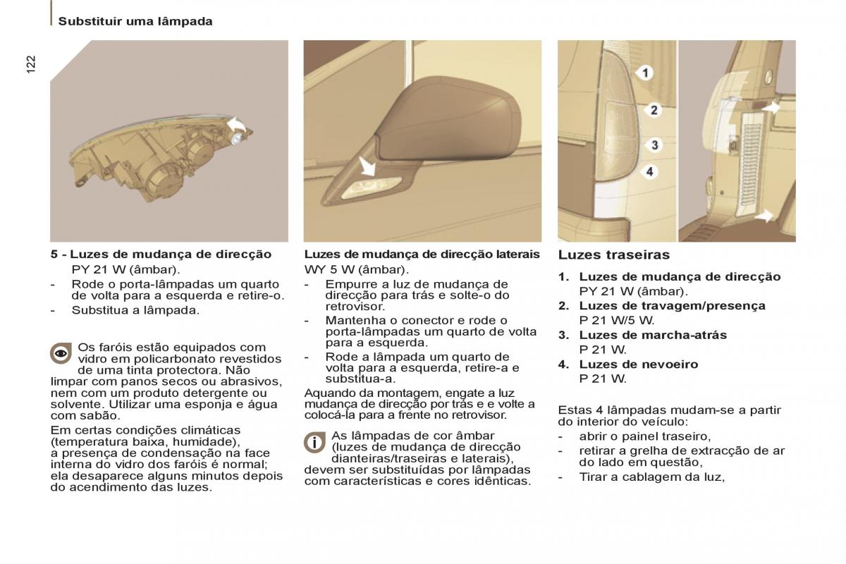 Peugeot 807 manual del propietario / page 124