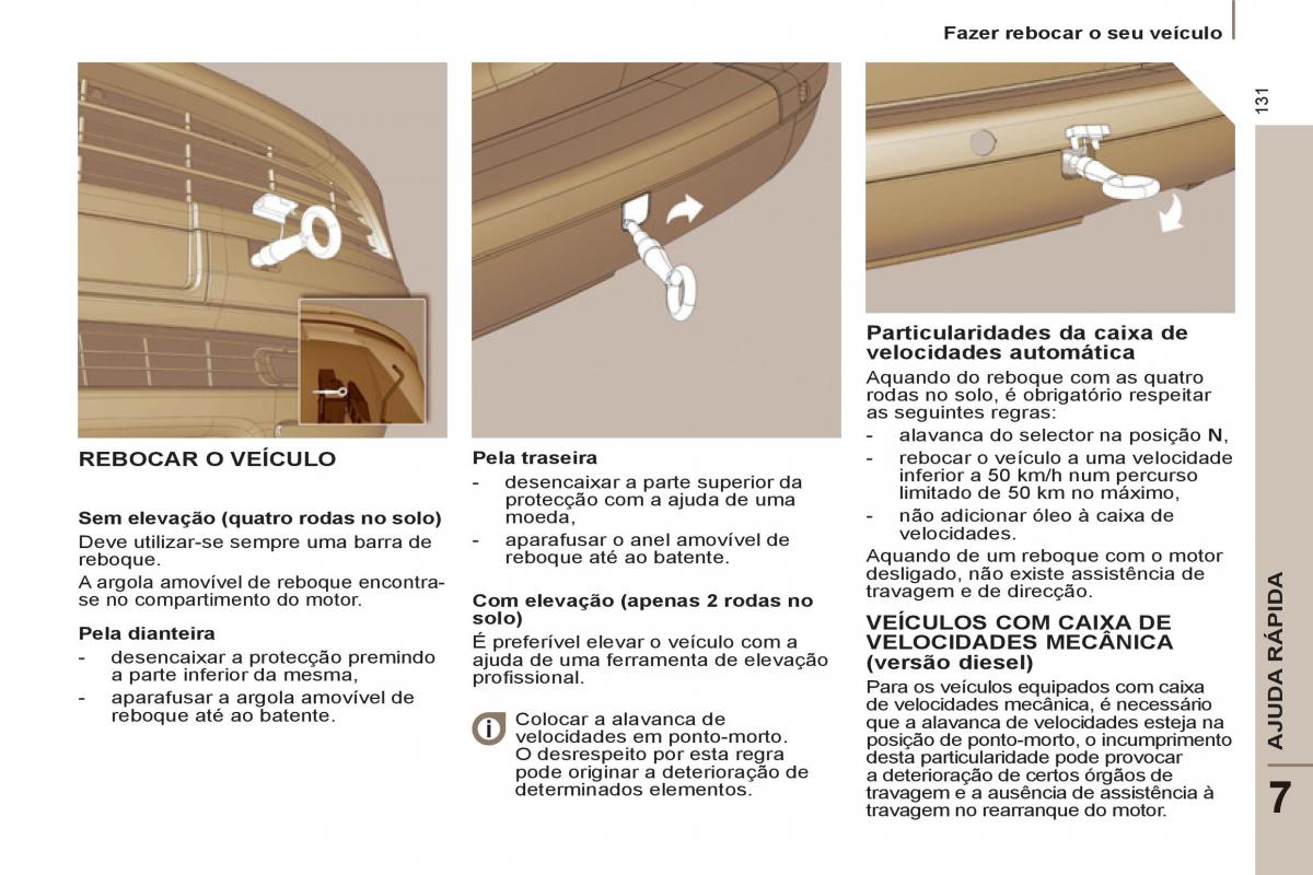 Peugeot 807 manual del propietario / page 133