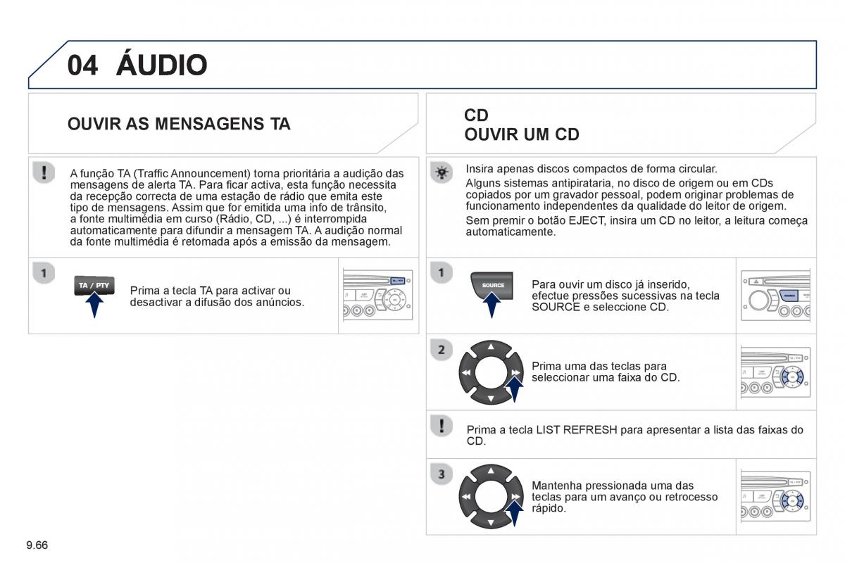 Peugeot 807 manual del propietario / page 206