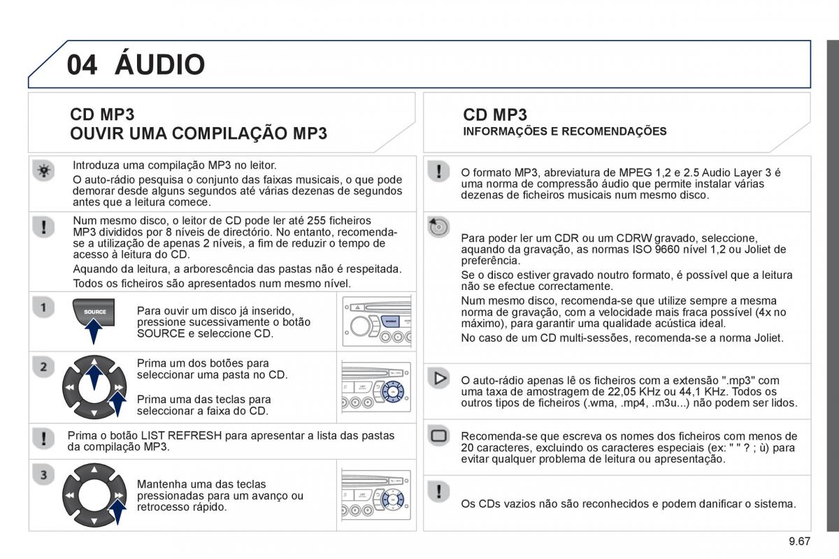 Peugeot 807 manual del propietario / page 207