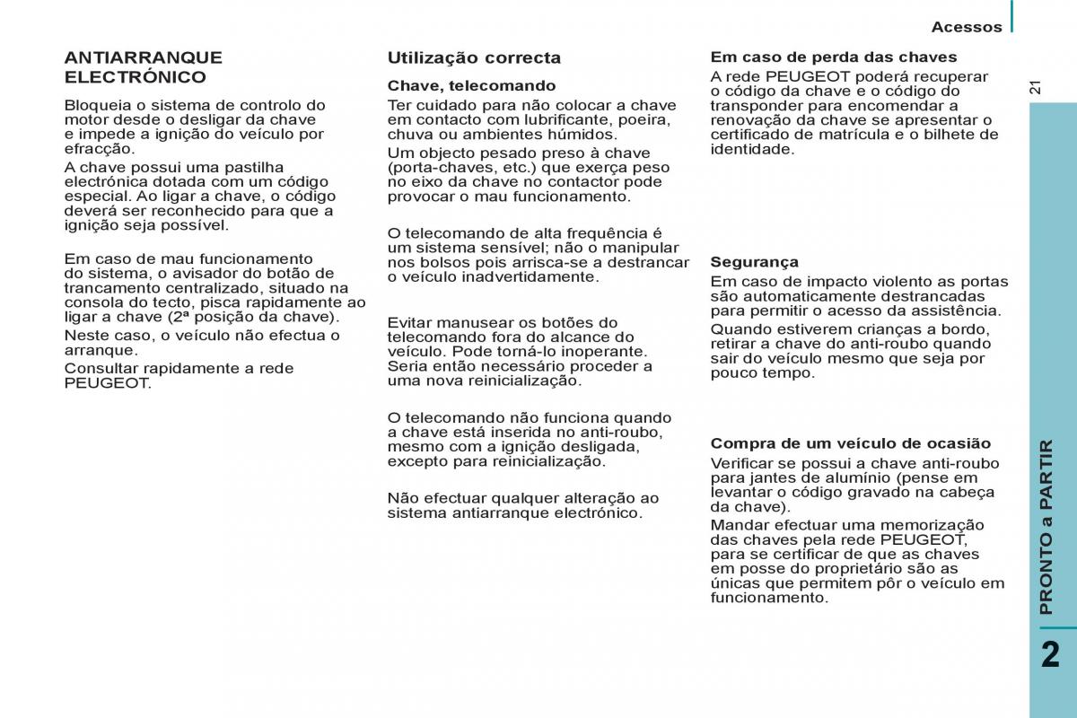 Peugeot 807 manual del propietario / page 23