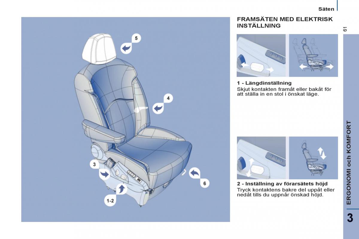 Peugeot 807 instruktionsbok / page 63