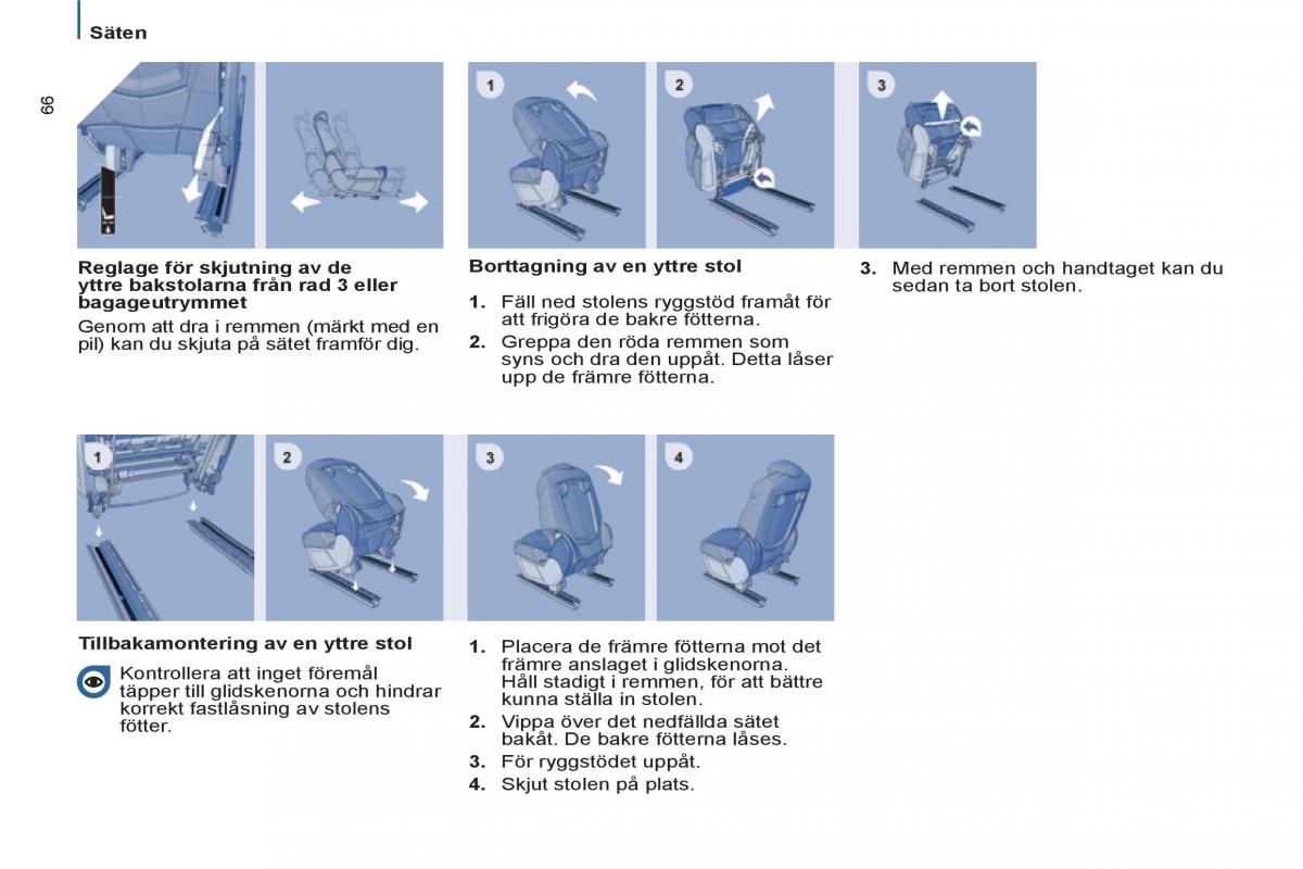 Peugeot 807 instruktionsbok / page 68