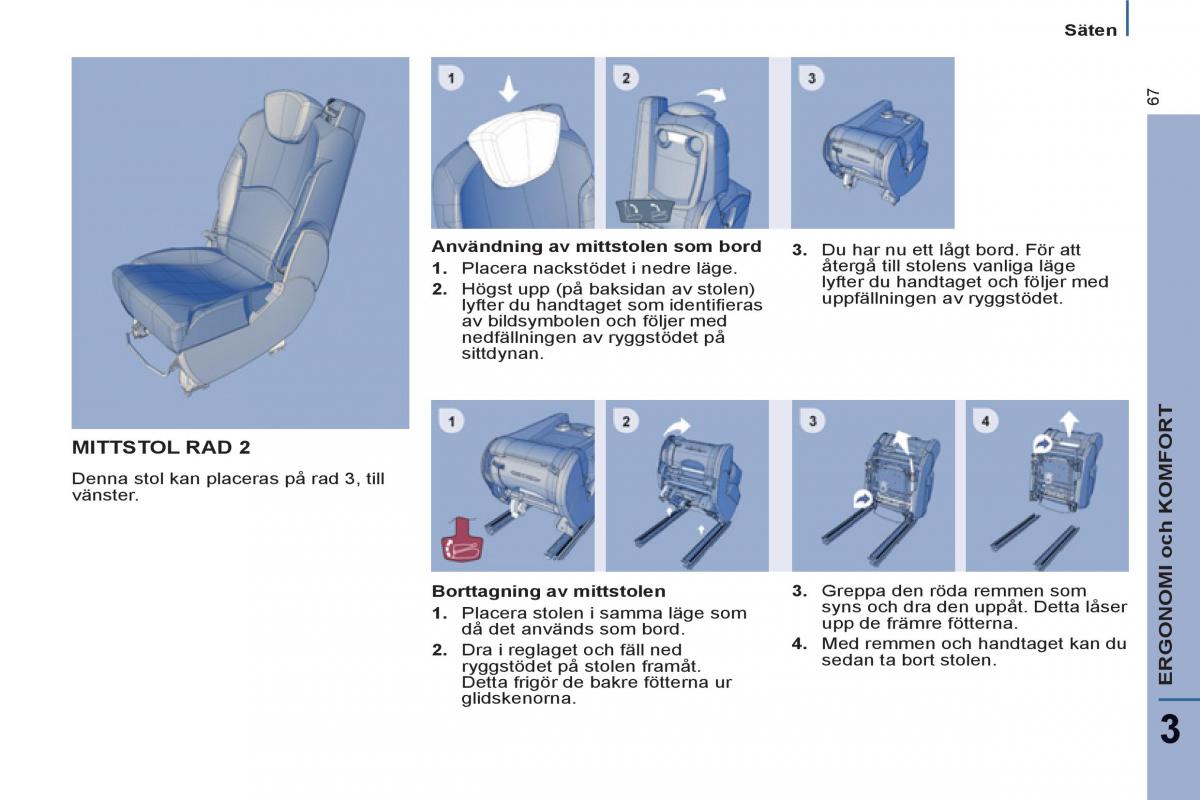 Peugeot 807 instruktionsbok / page 69