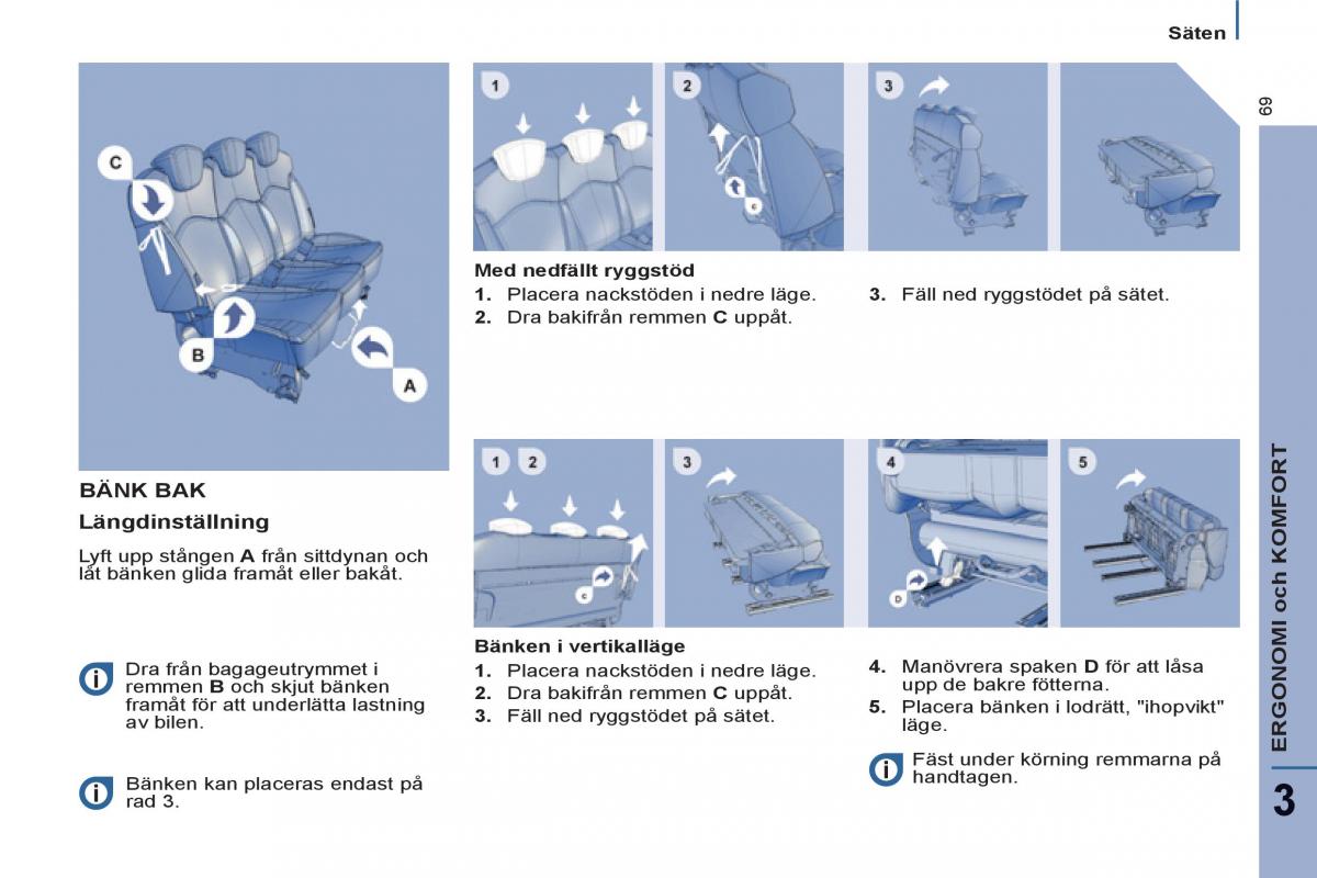 Peugeot 807 instruktionsbok / page 71