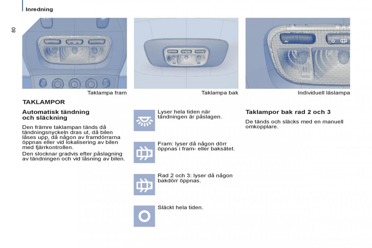 Peugeot 807 instruktionsbok / page 82