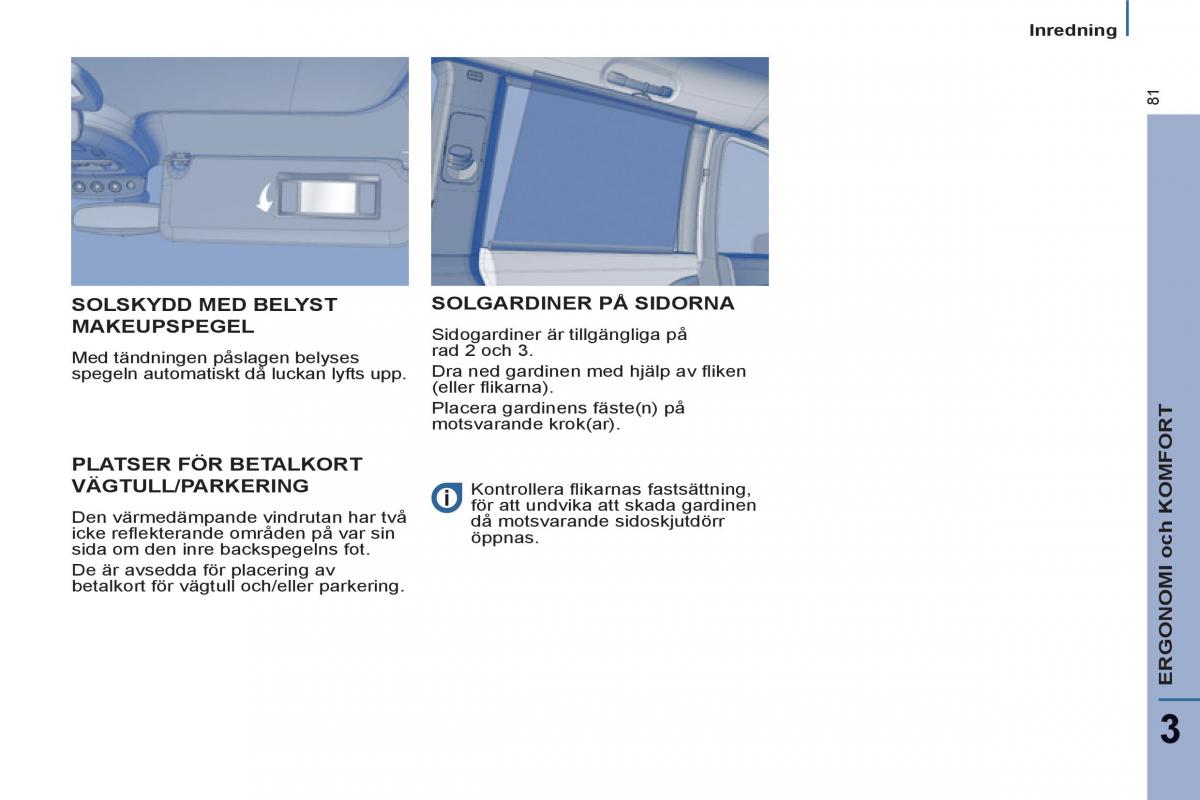 Peugeot 807 instruktionsbok / page 83