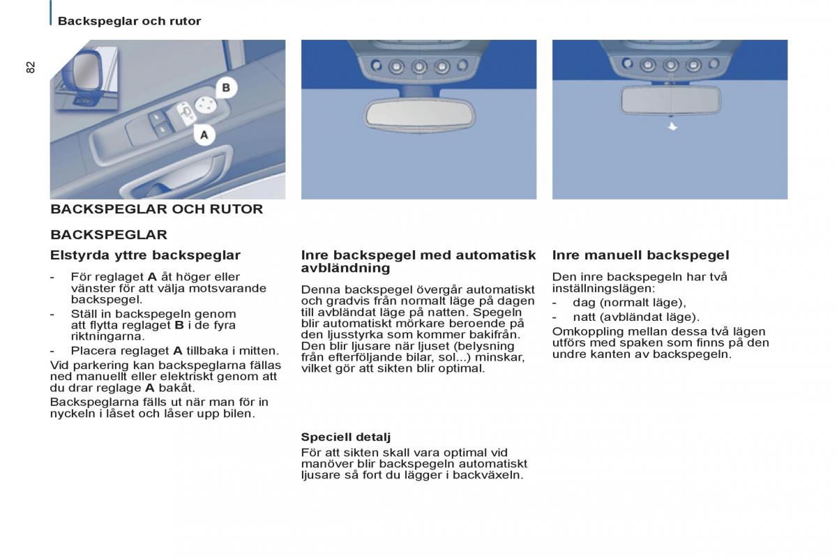 Peugeot 807 instruktionsbok / page 84