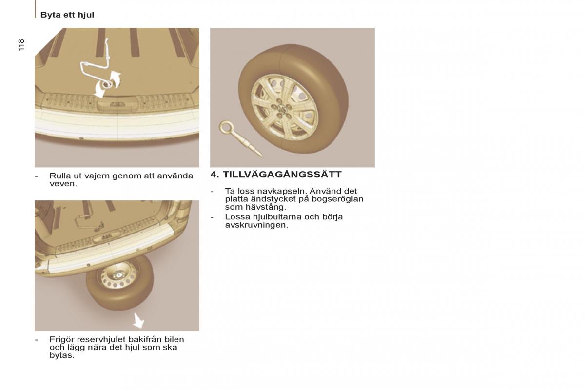 Peugeot 807 instruktionsbok / page 120