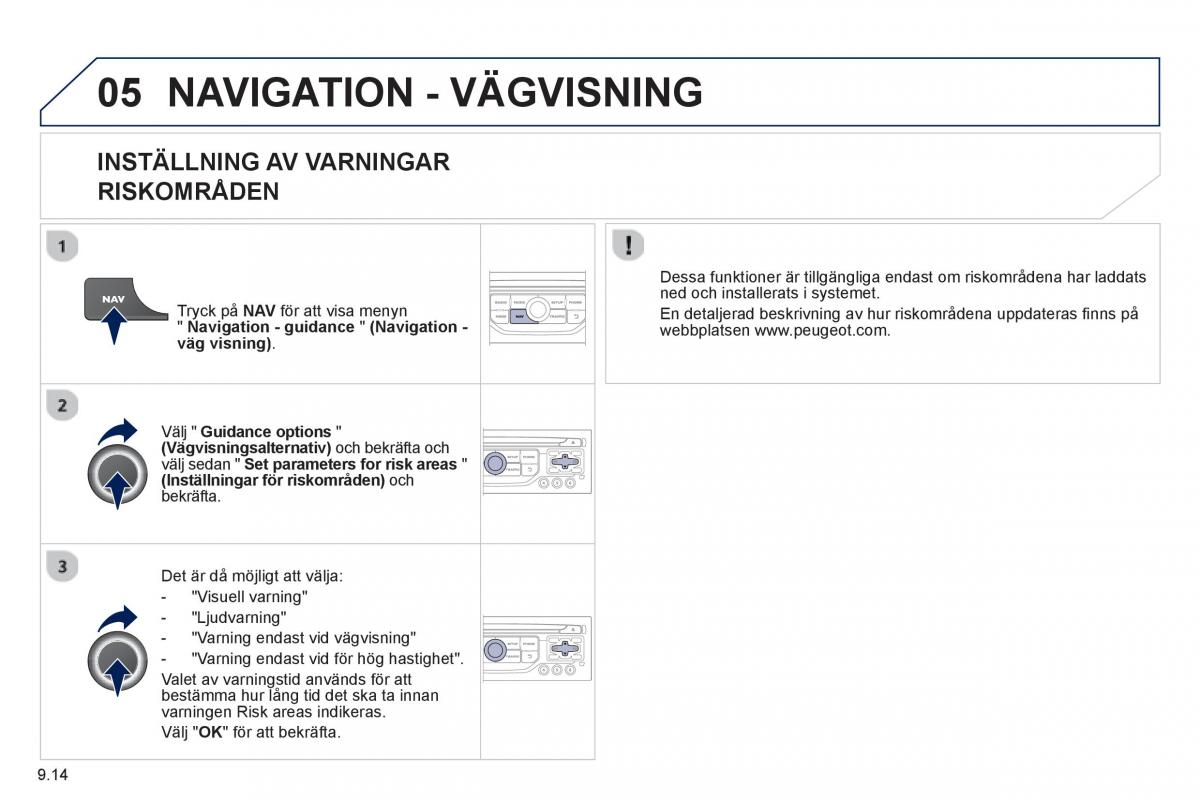 Peugeot 807 instruktionsbok / page 154