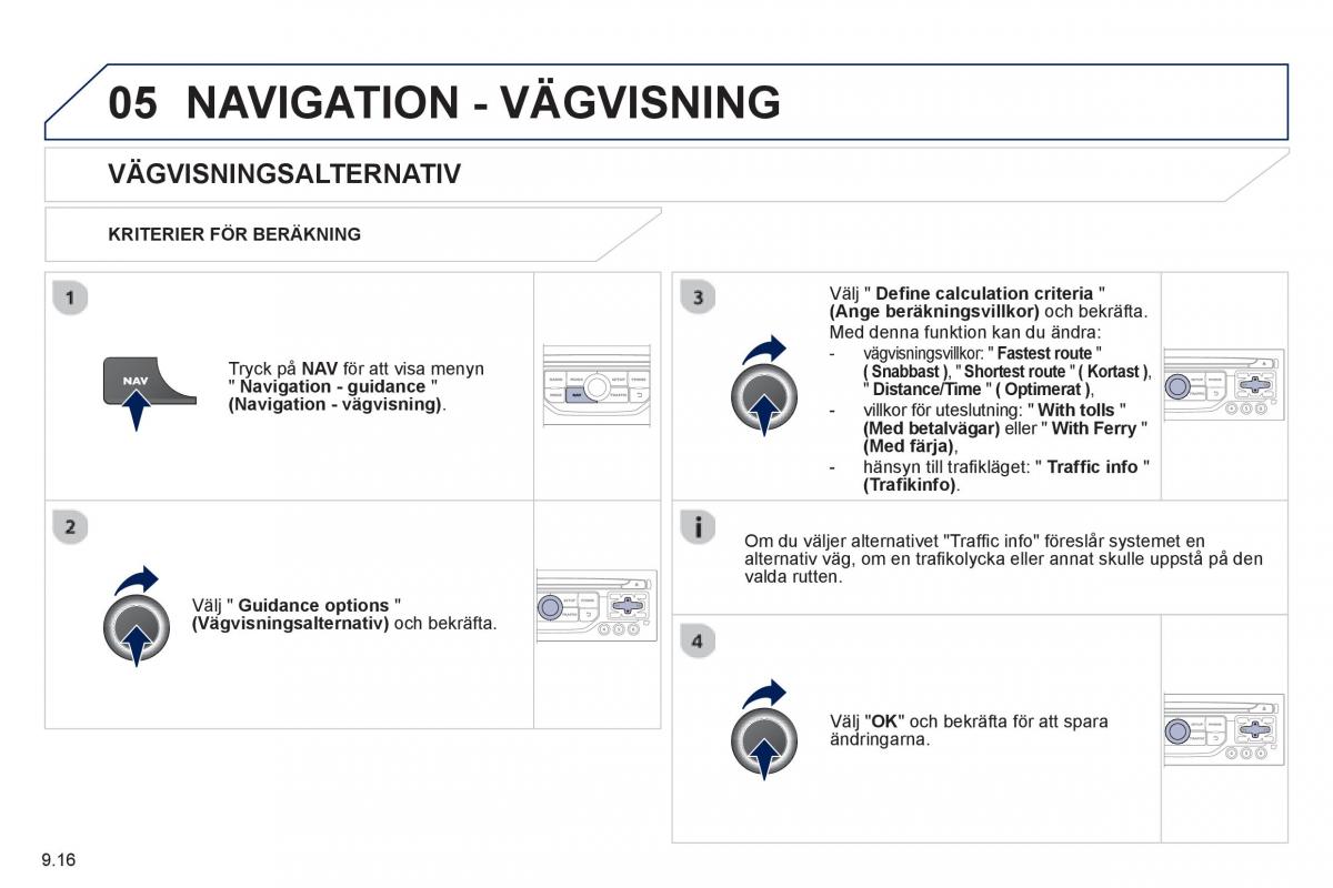 Peugeot 807 instruktionsbok / page 156