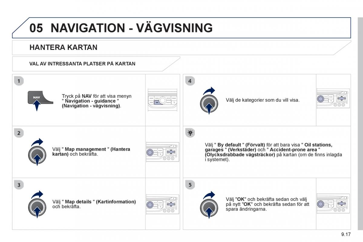 Peugeot 807 instruktionsbok / page 157