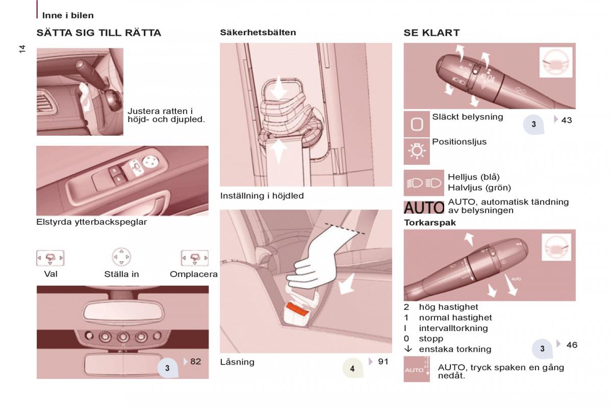 Peugeot 807 instruktionsbok / page 16