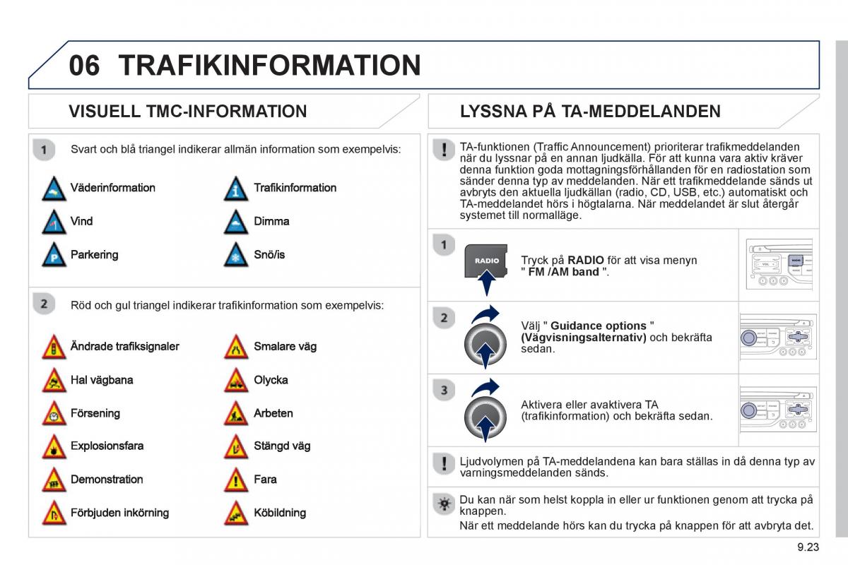 Peugeot 807 instruktionsbok / page 163