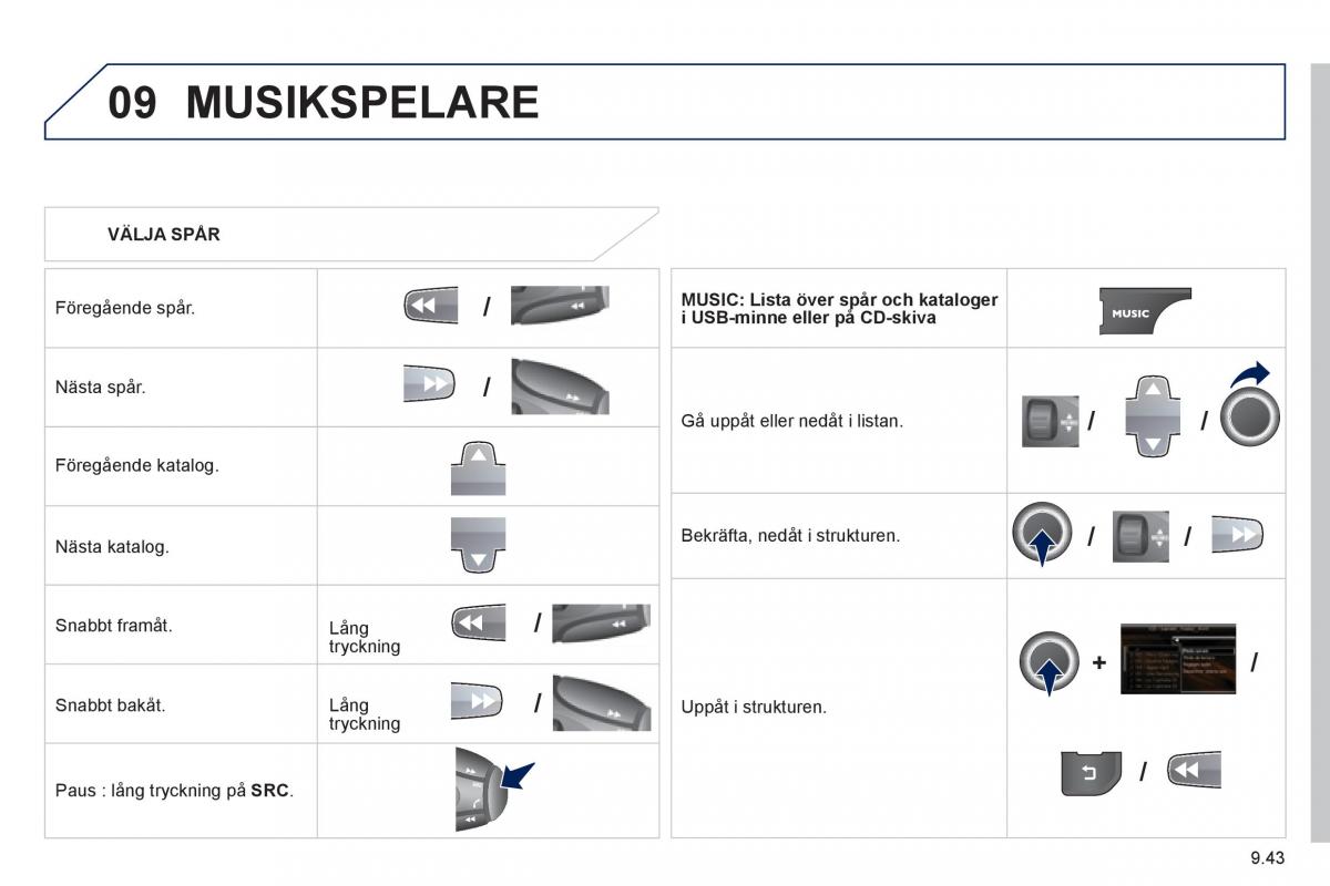 Peugeot 807 instruktionsbok / page 183