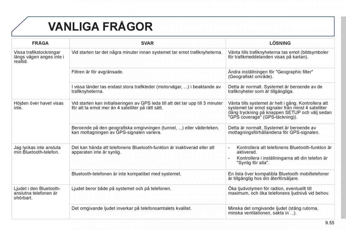 Peugeot 807 instruktionsbok / page 195