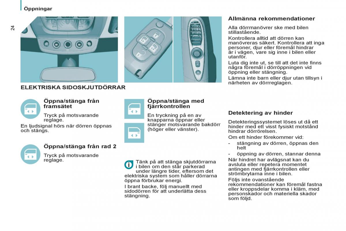 Peugeot 807 instruktionsbok / page 26