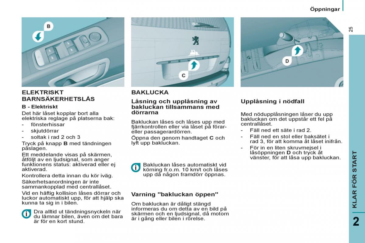 Peugeot 807 instruktionsbok / page 27