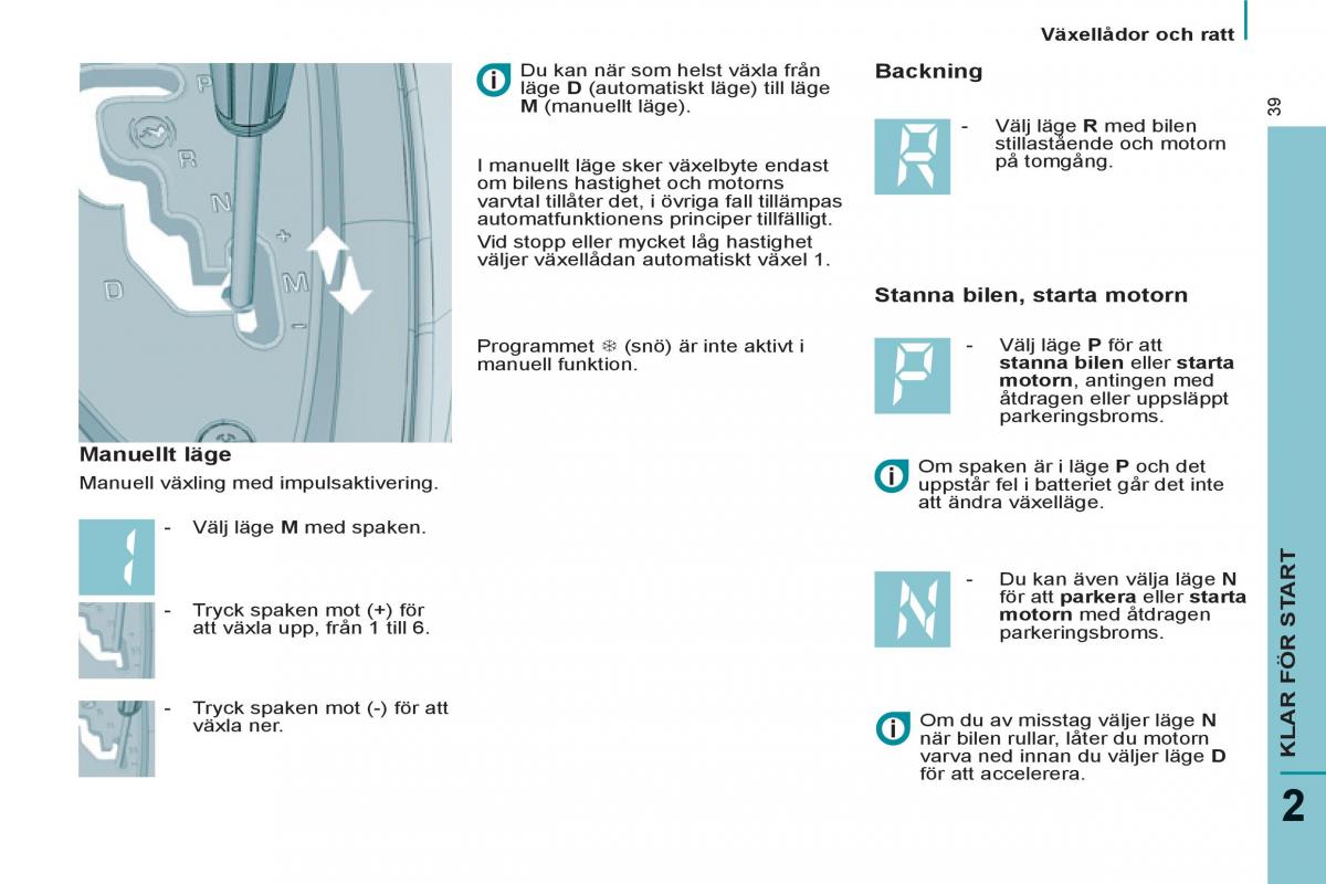 Peugeot 807 instruktionsbok / page 41