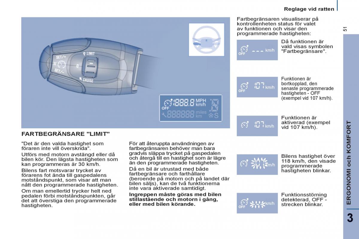 Peugeot 807 instruktionsbok / page 53