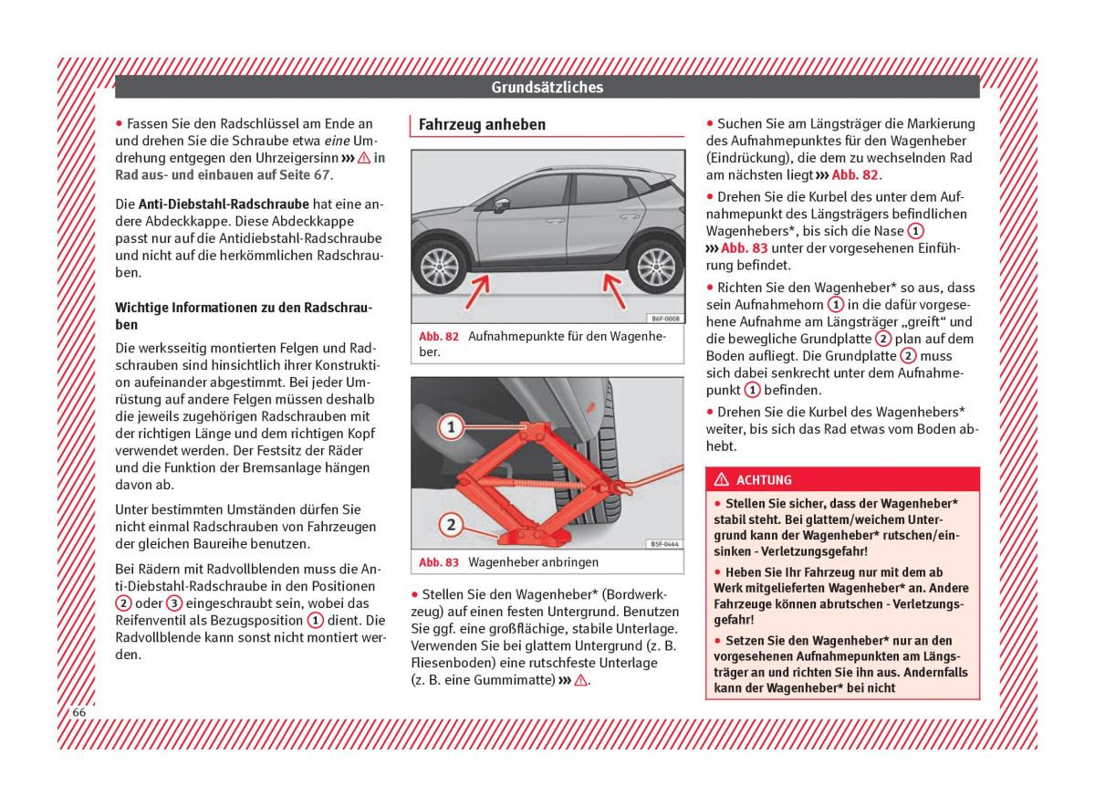 Seat Arona Handbuch / page 68