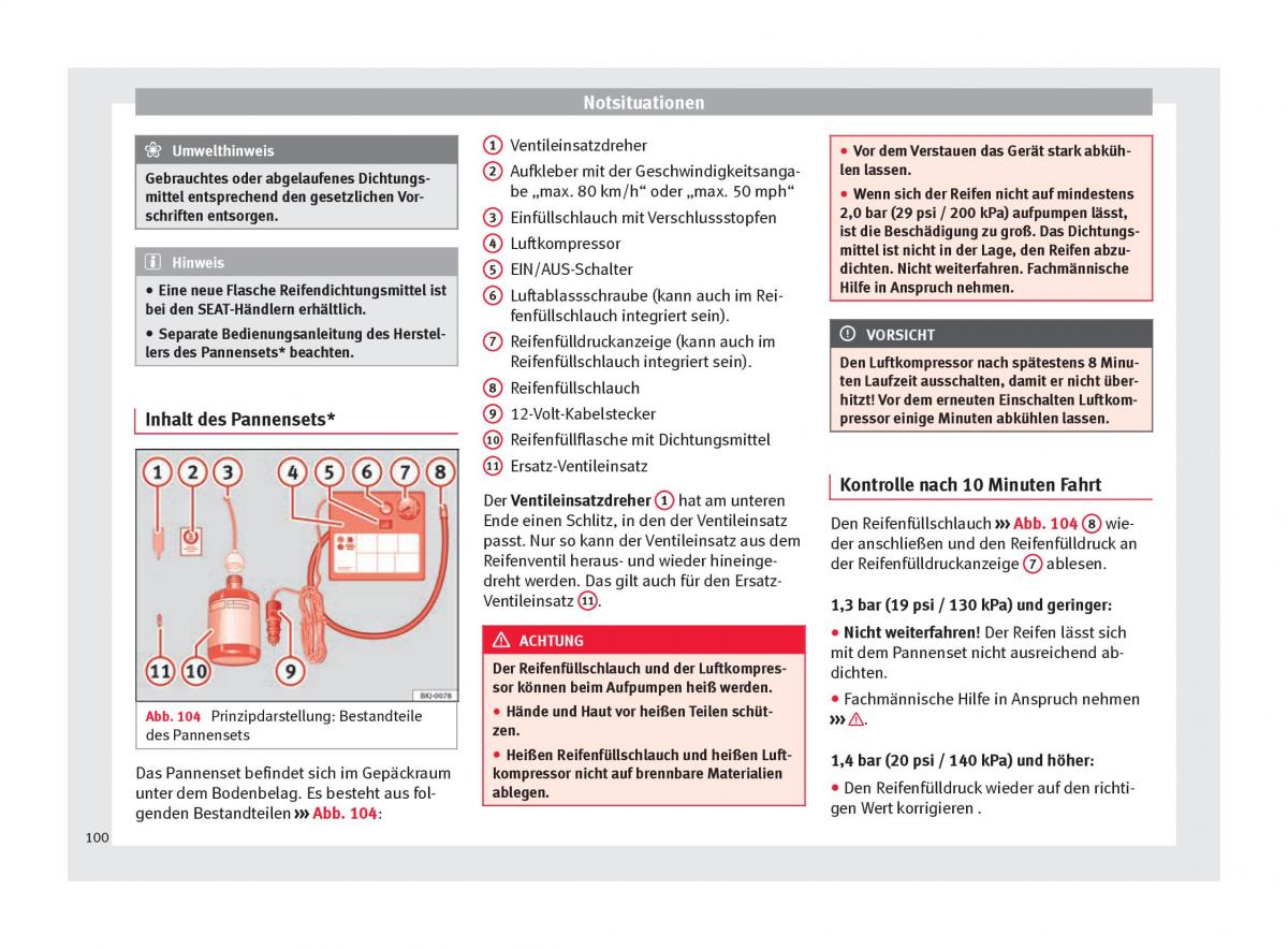 Seat Arona Handbuch / page 102