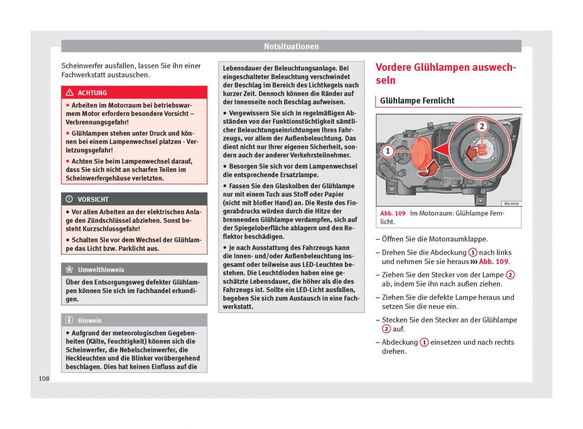 Seat Arona Handbuch / page 110