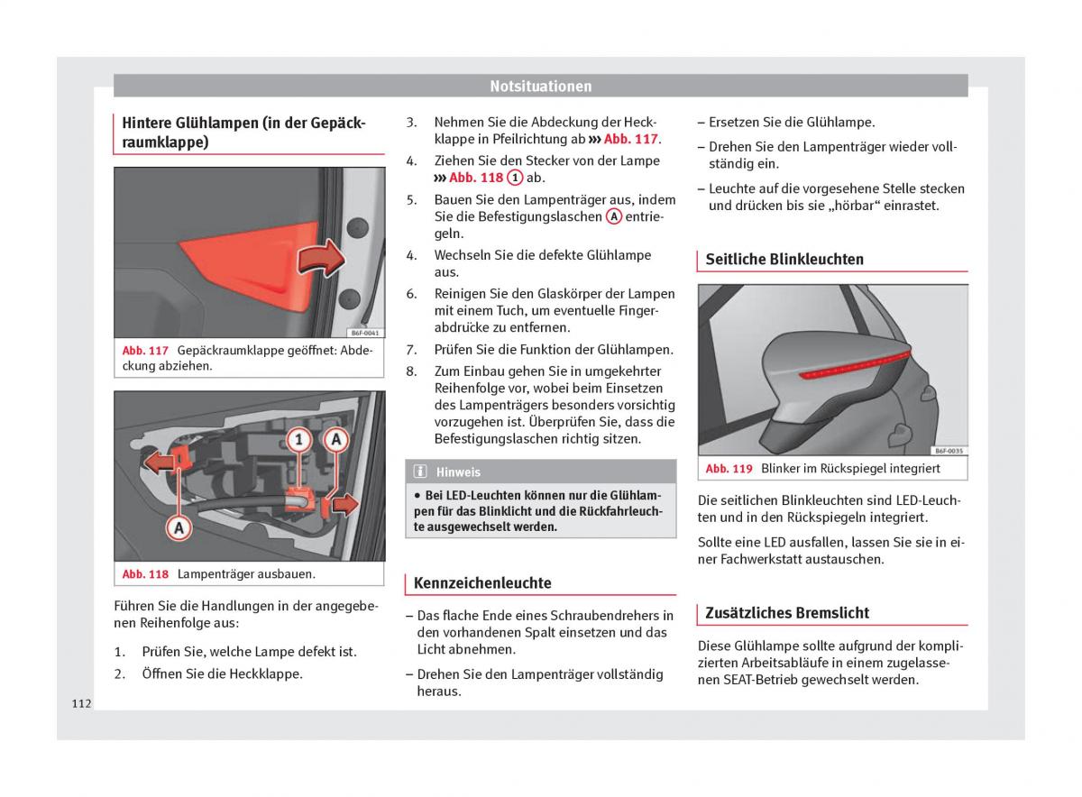 Seat Arona Handbuch / page 114