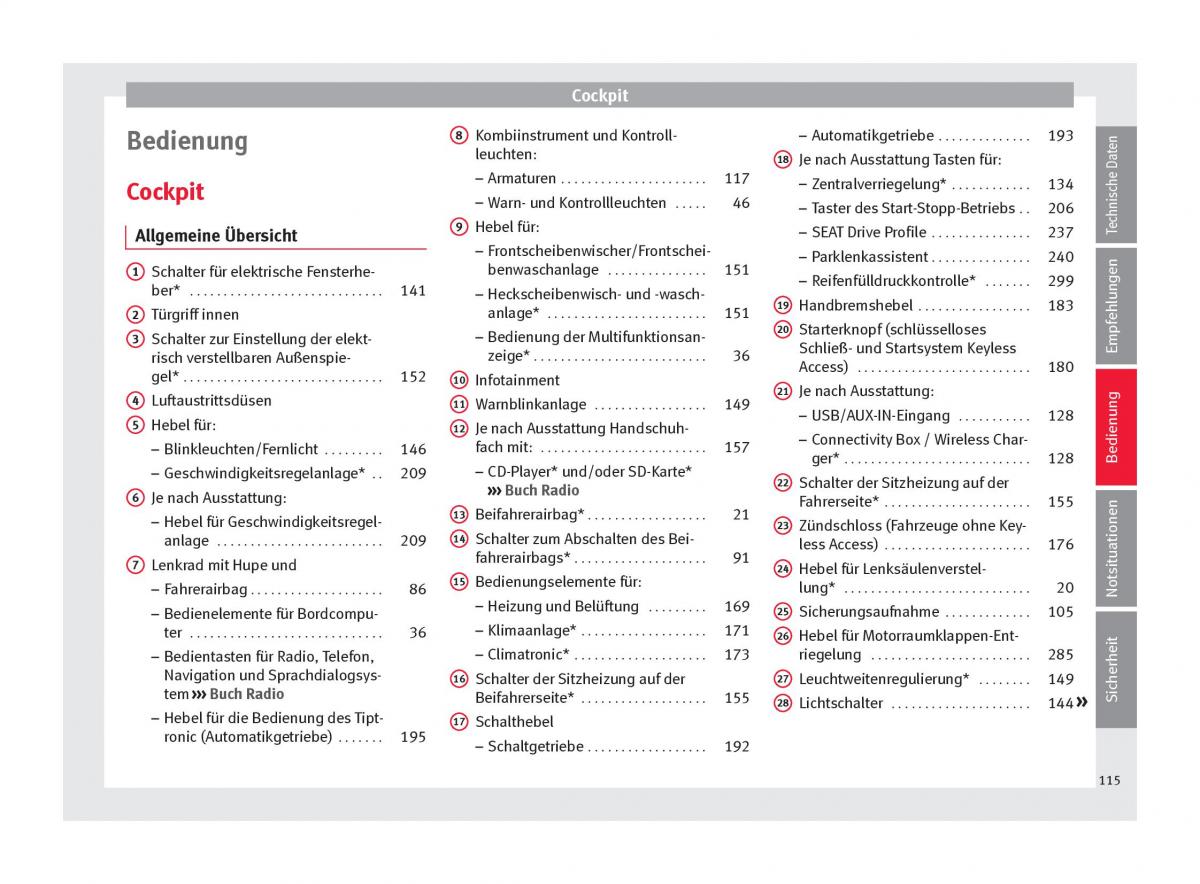 Seat Arona Handbuch / page 117