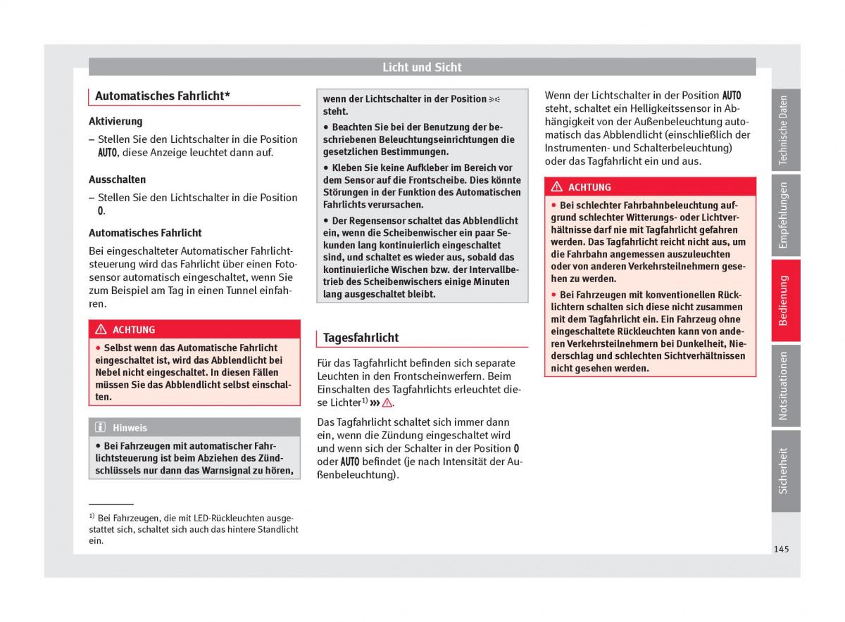 Seat Arona Handbuch / page 147