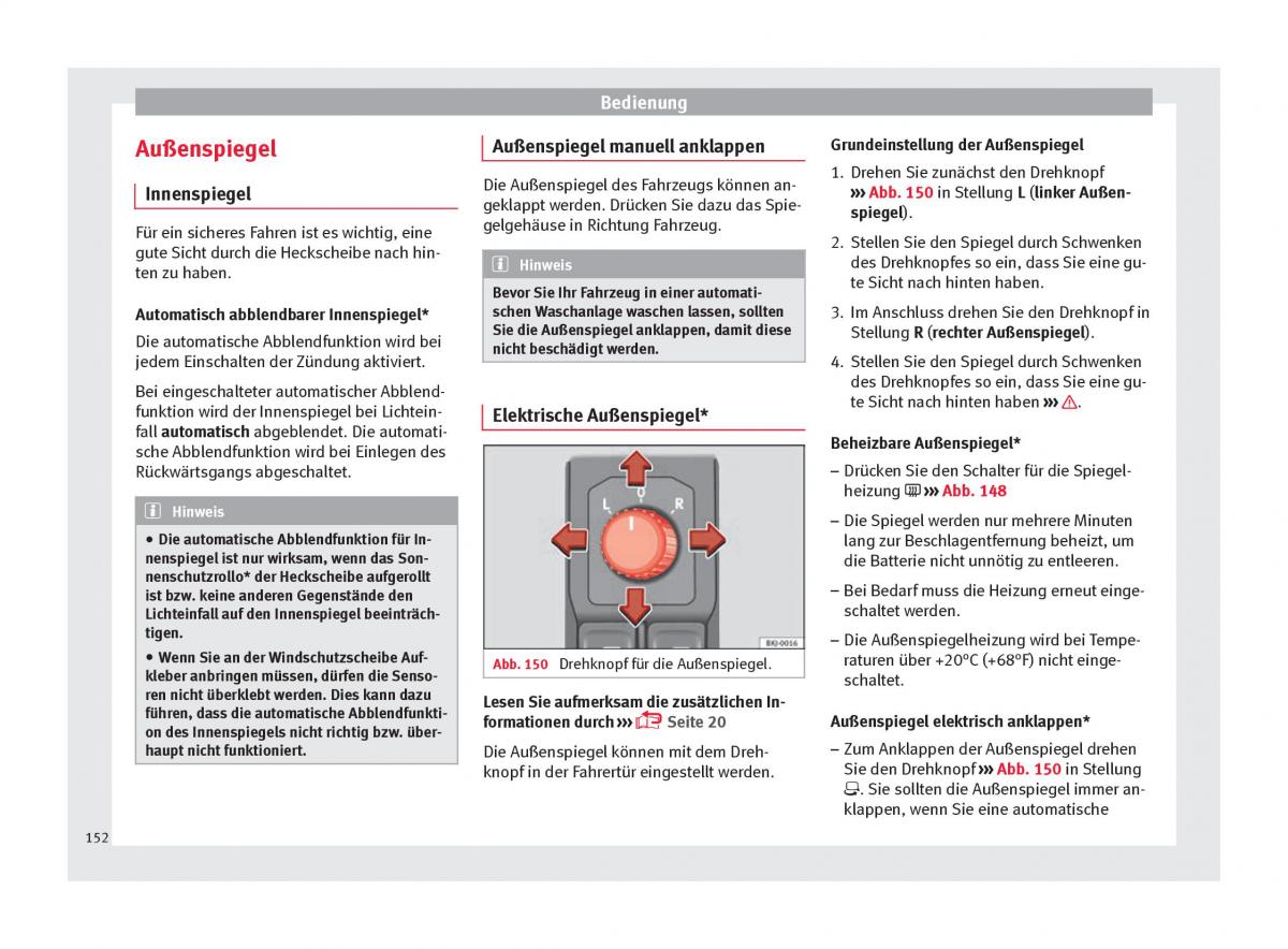 Seat Arona Handbuch / page 154