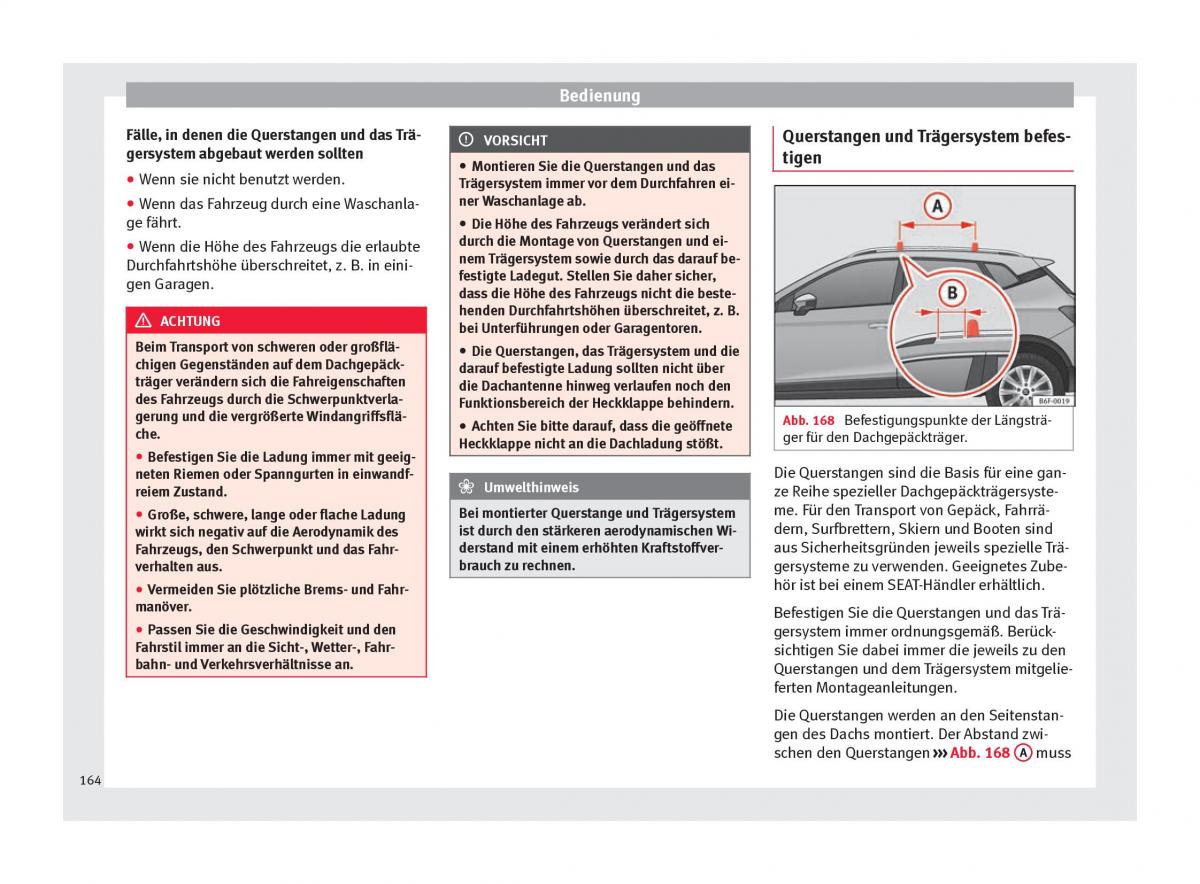 Seat Arona Handbuch / page 166