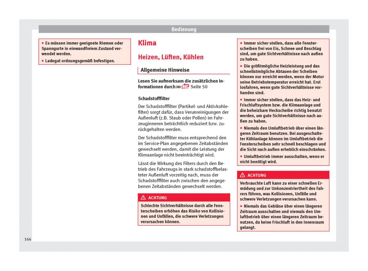 Seat Arona Handbuch / page 168