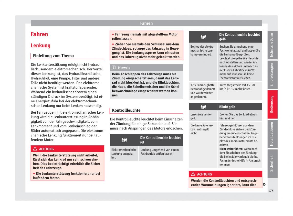 Seat Arona Handbuch / page 177