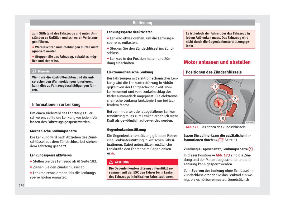 Seat Arona Handbuch / page 178