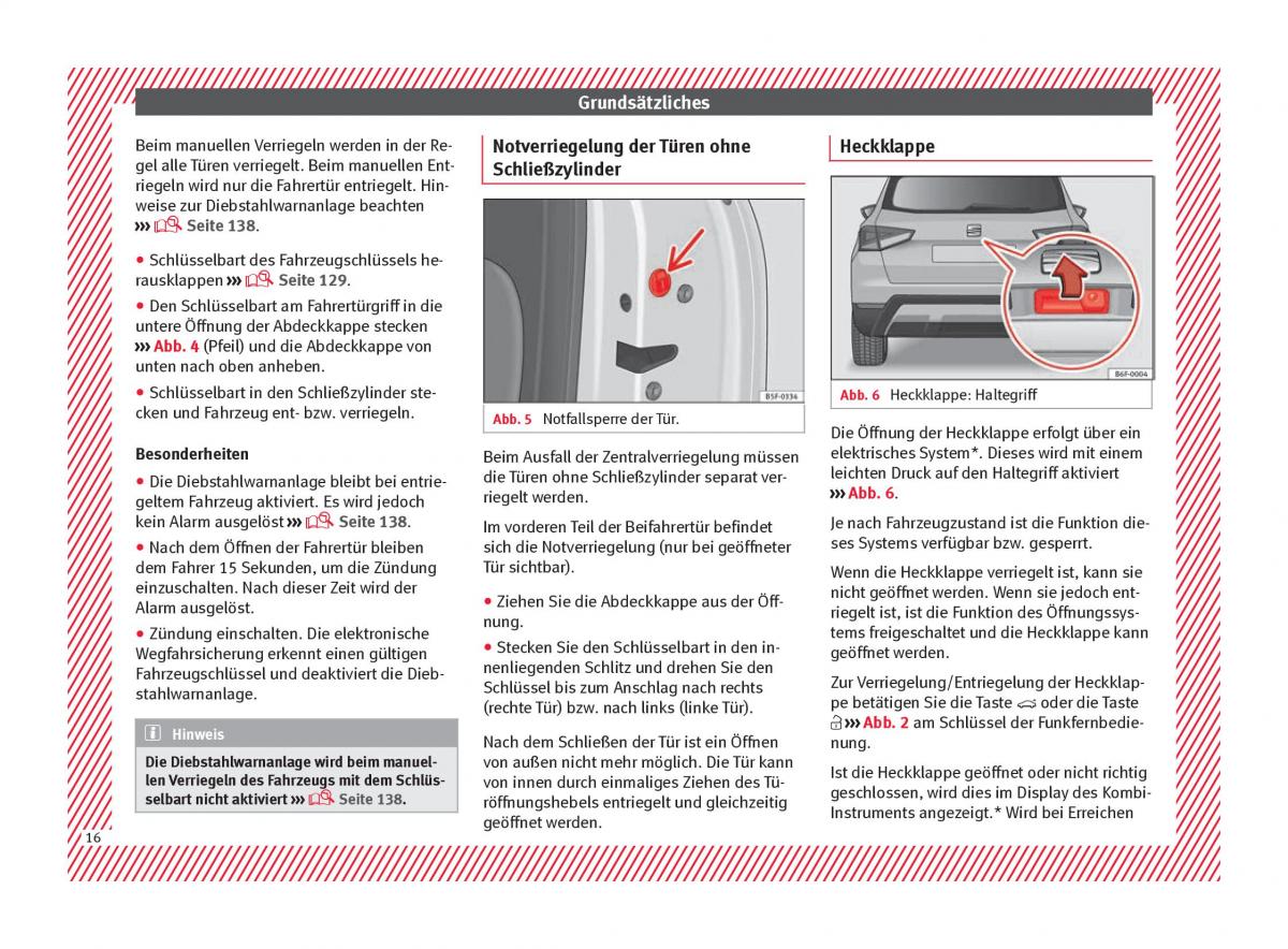 Seat Arona Handbuch / page 18