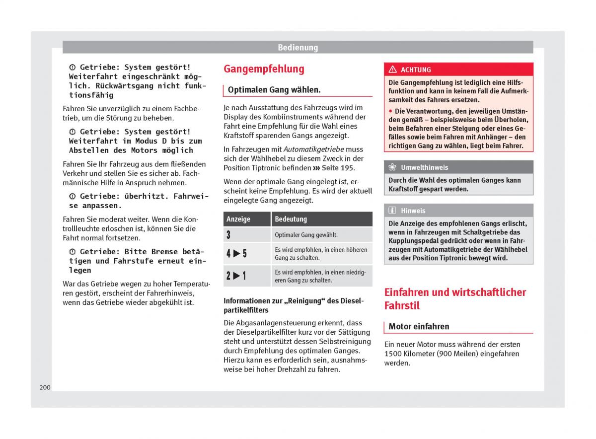 Seat Arona Handbuch / page 202