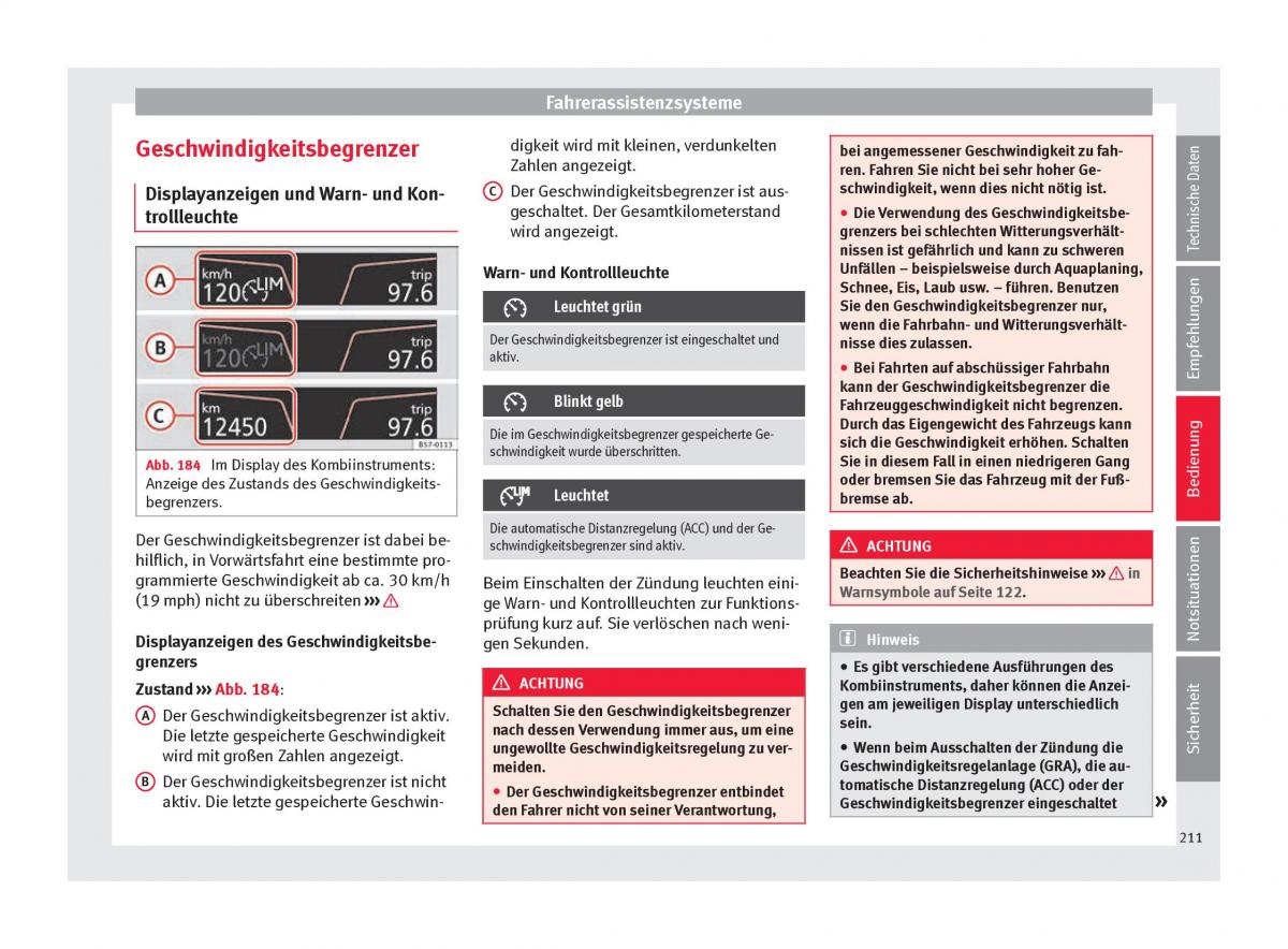 Seat Arona Handbuch / page 213