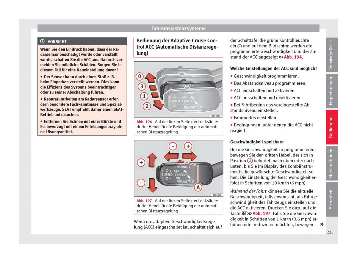 Seat Arona Handbuch / page 227