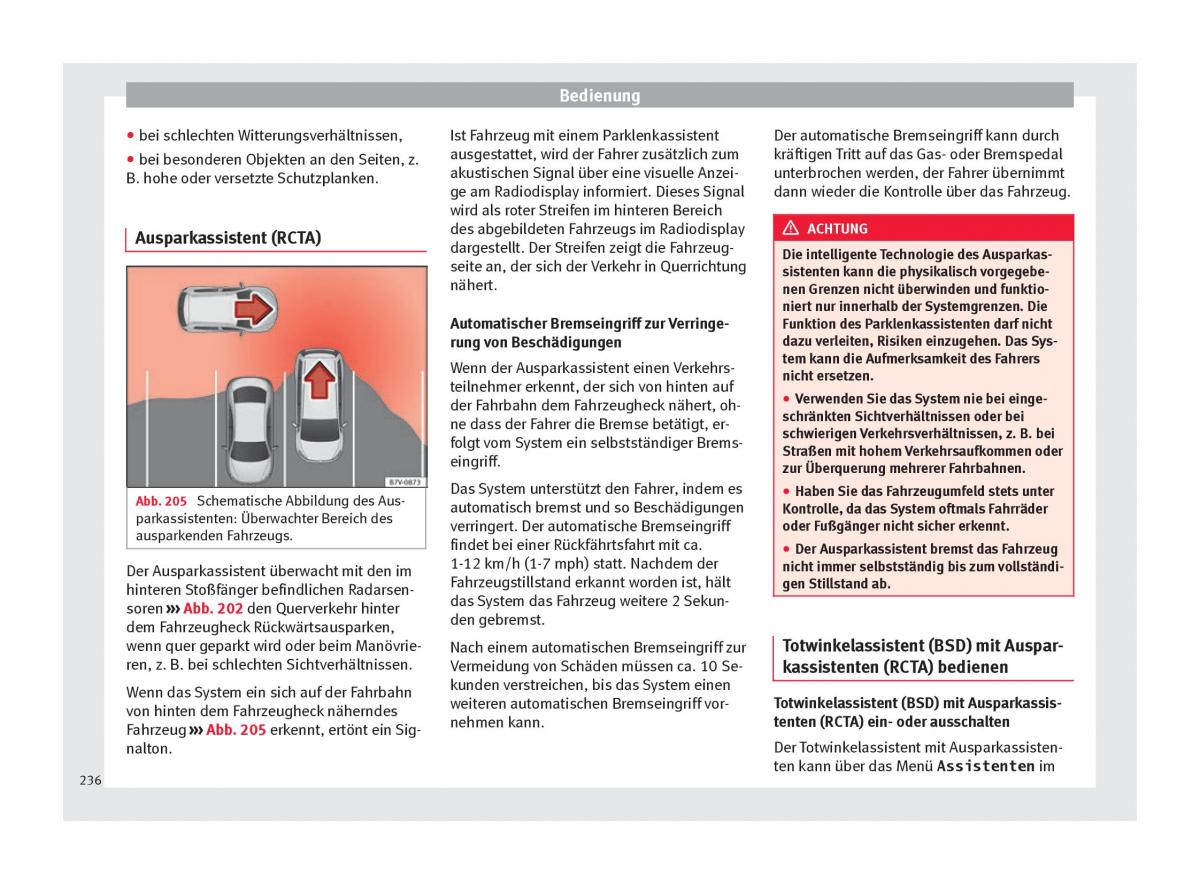 Seat Arona Handbuch / page 238