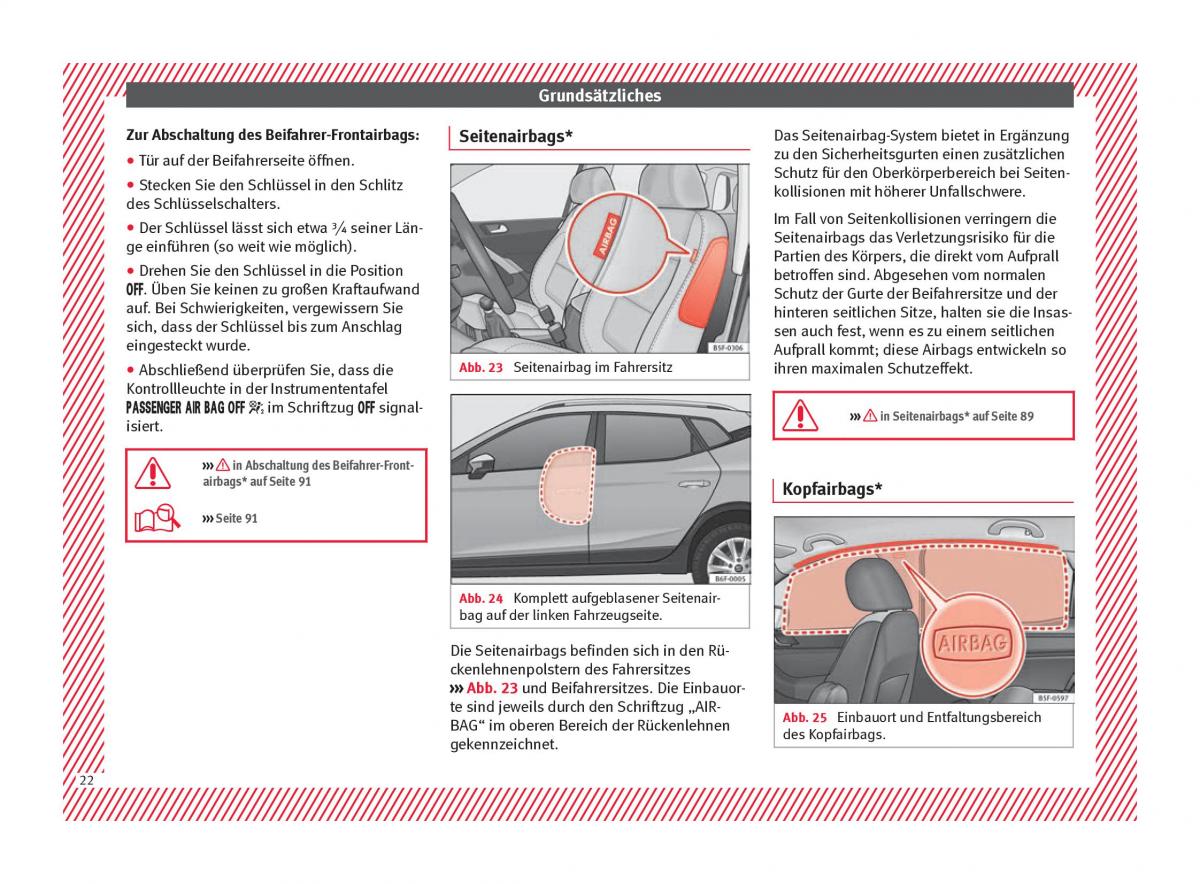 Seat Arona Handbuch / page 24