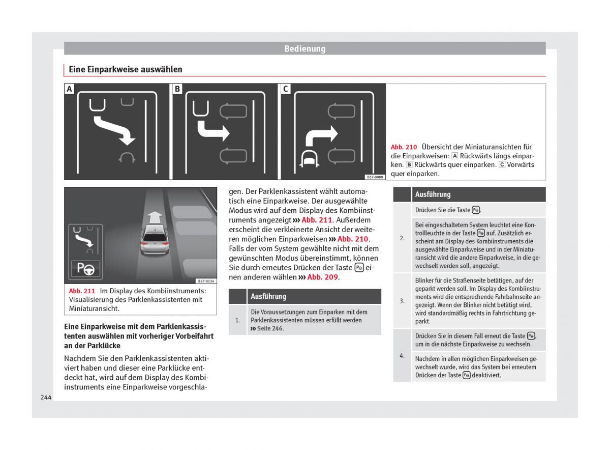 Seat Arona Handbuch / page 246