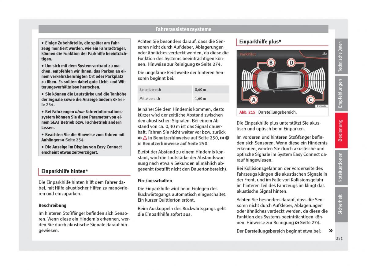 Seat Arona Handbuch / page 253